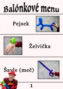 balónkové menu